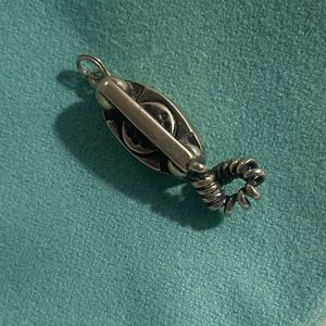 Vintage Phone Charm Sterling Silver Jewelry Necklace Bracelet Gift